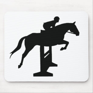 Hunter Jumper Horse & Rider Mouse Mat
