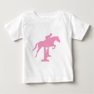 Hunter Jumper Horse & Rider (pink) Baby T-Shirt