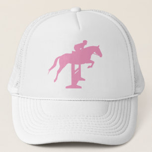 Hunter Jumper Horse & Rider (pink) Trucker Hat