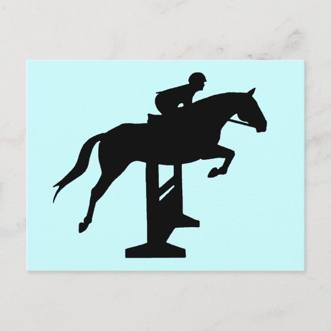 Hunter Jumper Horse & Rider Postcard (Front)