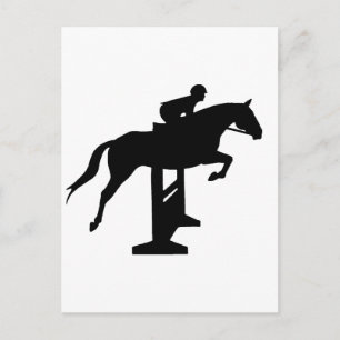 Hunter Jumper Horse & Rider Postcard