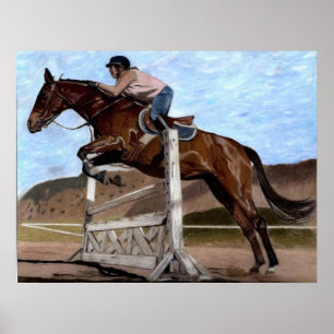 Hunter/Jumper Horse Training Art Print