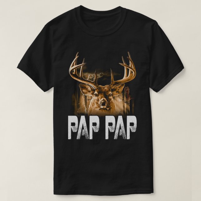 Hunter pap pap T-Shirt Funny Papa Hunting Father G (Design Front)
