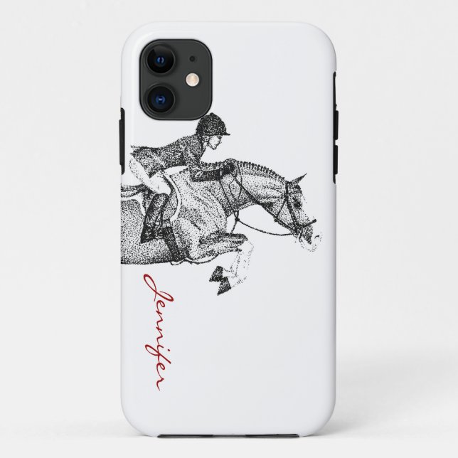 Hunter Pony Pointillism Case-Mate iPhone Case (Back)