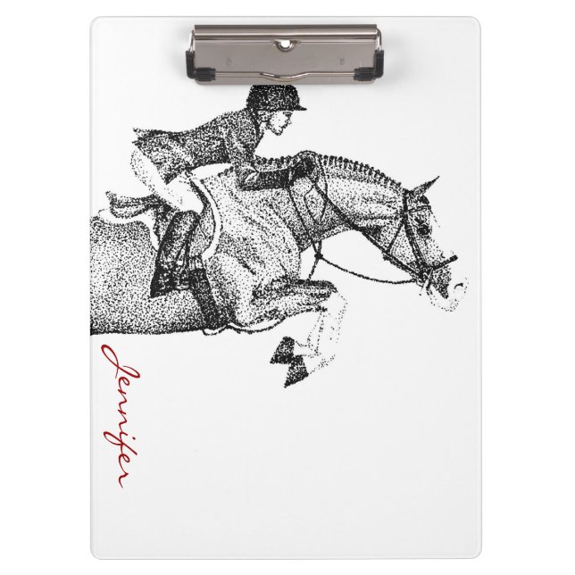Hunter Pony Pointillism Clipboard (Front)