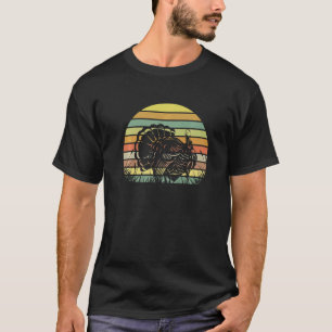 Hunter Retro Sunset Vintage Turkey Hunting 1 T-Shirt