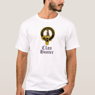 Hunter scottish crest and tartan clan name T-Shirt