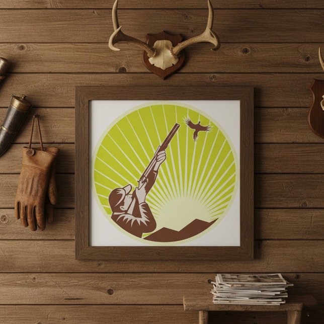 Hunter Shooting A Goose Poster (Creator Uploaded)