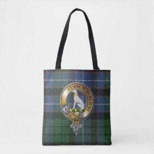 Hunter Tartan & Badge Tote Bag