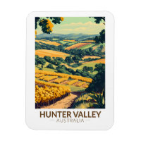 Hunter Valley Australia Illustration Travel Art