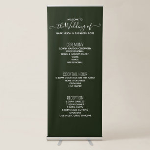 Hunter Wedding Timeline - Framed Sign