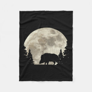 Hunter Wild Boar Keiler Wildsau Hunting Hunter  Fleece Blanket