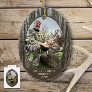 Hunter Woods Photo Personalised Ceramic Tree Decoration