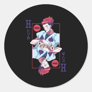 Hunter X Hunter Hisoka Playing Card Classic Round Sticker