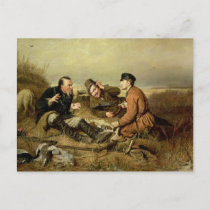Hunters, 1816 postcard