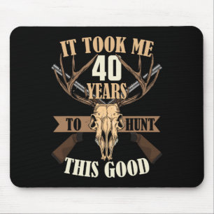Hunters 40th Birthday Years Old Deer Hunting Stag Mouse Mat