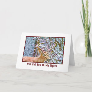 Hunter's Birthday Card with Deer and Crab Apples