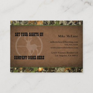 Hunter's Camo Business Cards