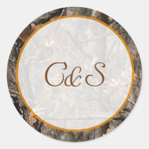 Hunter's Camo Chic Envelope Stickers