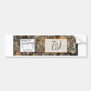 Hunter's Camo Chic Wedding Water Bottle Label