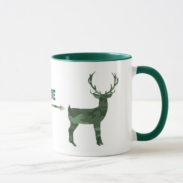 Hunters Camo Deer Mug (Right)