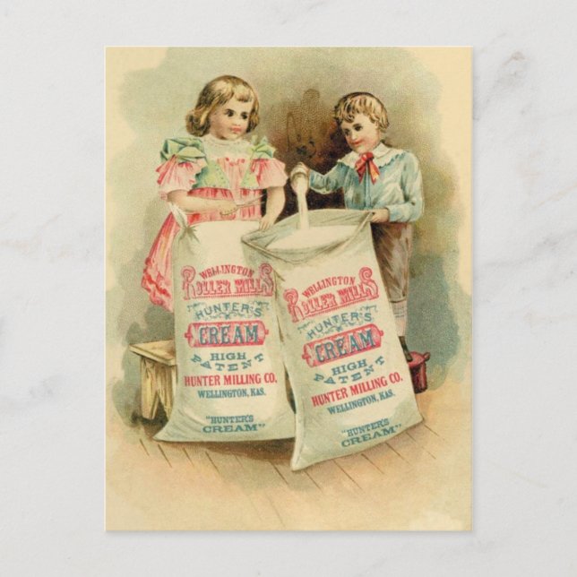"Hunter's Cream" Vintage Advertisement Postcard (Front)