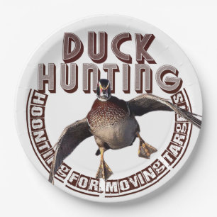Hunters , Duck Hunting paper plates
