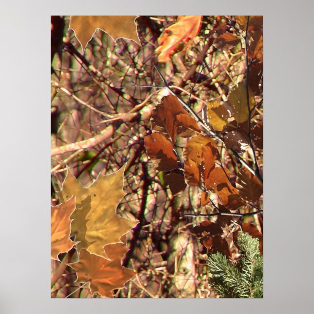 Hunter's Fall Nature Camouflage Painting Decor (Front)