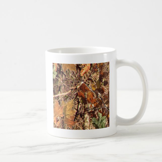 Hunter's Fall Nature Camouflage Painting Decor Coffee Mug (Right)