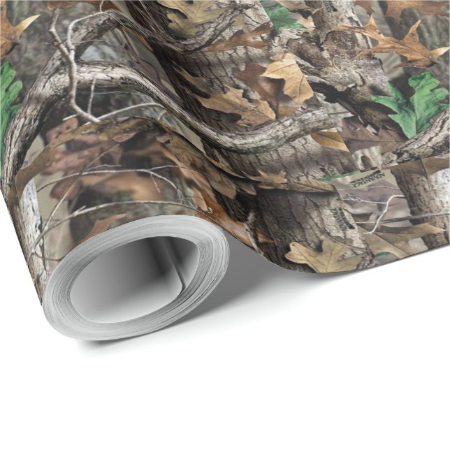 HUNTERS FOREST TREE CAMO #1 WRAPPING PAPER (Roll Corner)