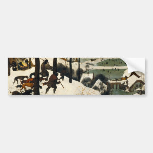 Hunters in the Snow (by Pieter Bruegel the Elder) Bumper Sticker