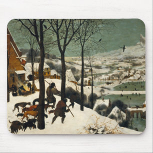 Hunters in the Snow (by Pieter Bruegel the Elder) Mouse Mat