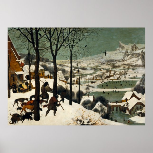 Hunters in the Snow by Pieter Bruegel the Elder Poster (Front)