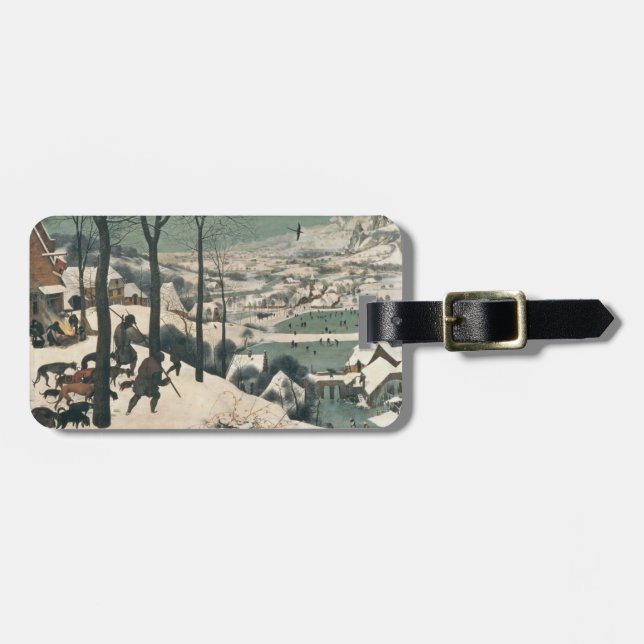 Hunters in the Snow - January, 1565 Luggage Tag (Front Horizontal)