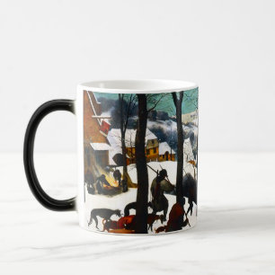 Hunters in the Snow Landscape Pieter Bruegel Magic Mug