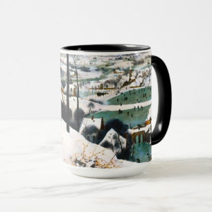 Hunters in the Snow Landscape Pieter Bruegel Mug