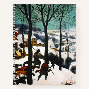 Hunters in the Snow Landscape Pieter Bruegel Notebook