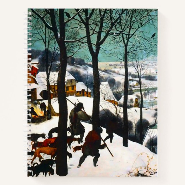 Hunters in the Snow Landscape Pieter Bruegel Notebook (Front)