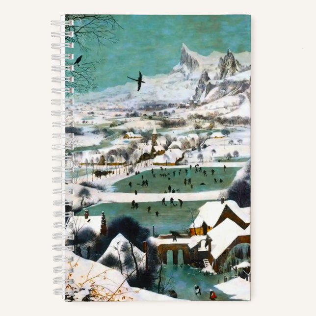 Hunters in the Snow Landscape Pieter Bruegel Notebook (Front)