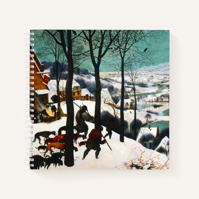 Hunters in the Snow Landscape Pieter Bruegel Notebook (Front)