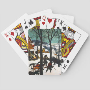 Hunters in the Snow Landscape Pieter Bruegel Playing Cards