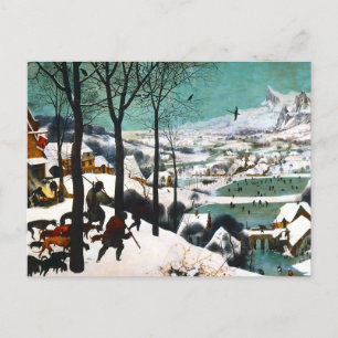 Hunters in the Snow Landscape Pieter Bruegel Postcard