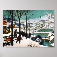 Hunters in the Snow Landscape Pieter Bruegel