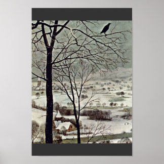 Hunters In The Snow (Month Of January) Detail Poster