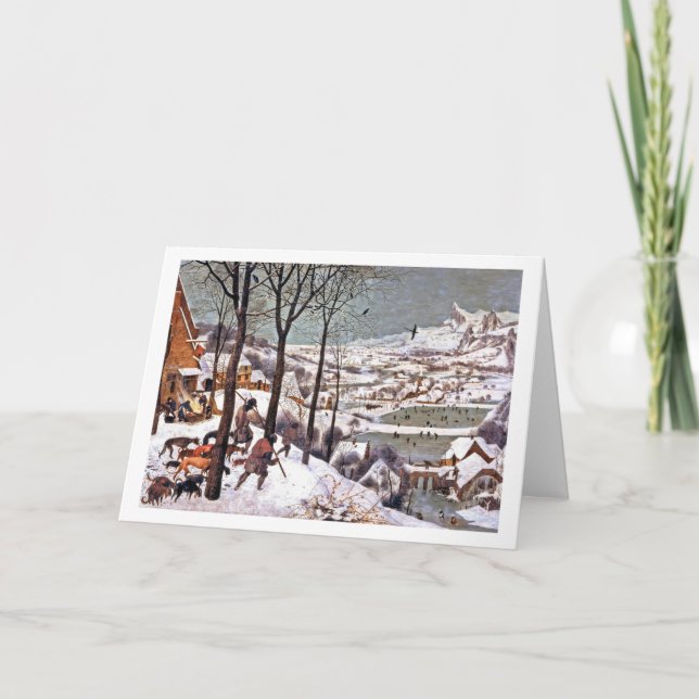 Hunters in the Snow, Pieter Bruegel the Elder Card (Front)