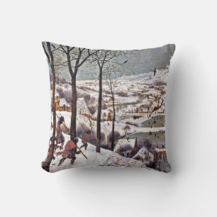 Hunters in the Snow, Pieter Bruegel the Elder Cushion