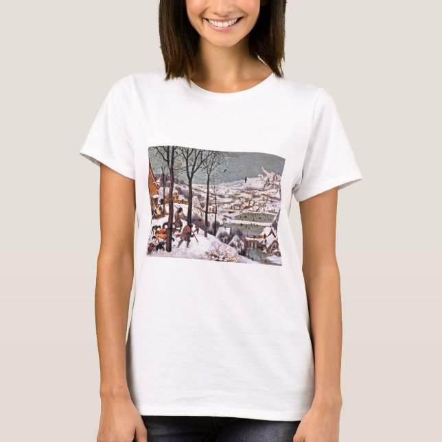 Hunters in the Snow, Pieter Bruegel the Elder T-Shirt (Front)
