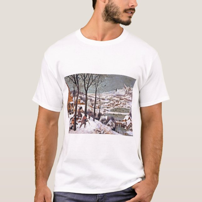 Hunters in the Snow, Pieter Bruegel the Elder T-Shirt (Front)