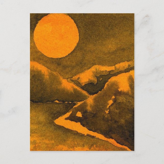 "Hunter's Moon #1" Country Roads Postcard (Front)