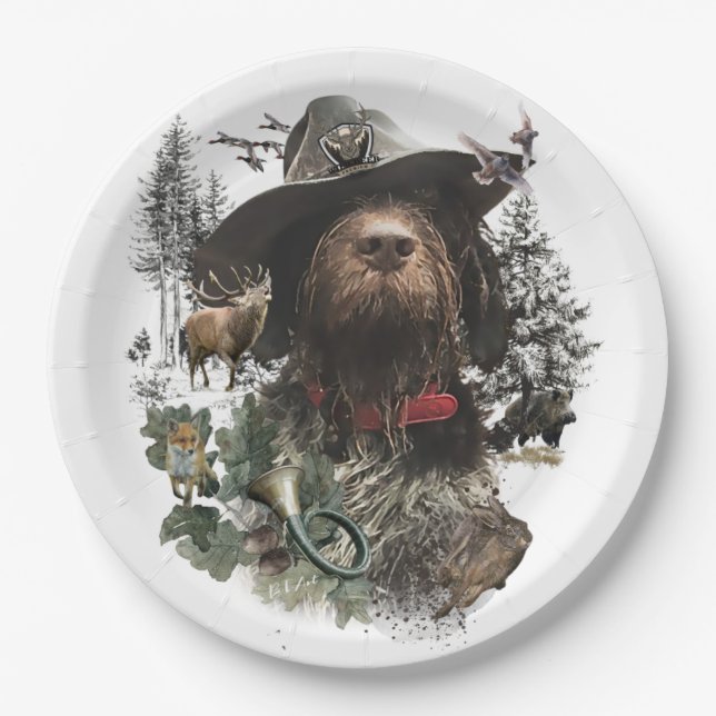 Hunters , partners for life GWP  Paper Plate (Front)